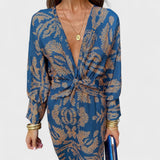 Vesna - Midi Kleid mit V-Ausschnitt