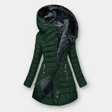 Kori - Gepolsterter Mantel mit Futter aus Fell