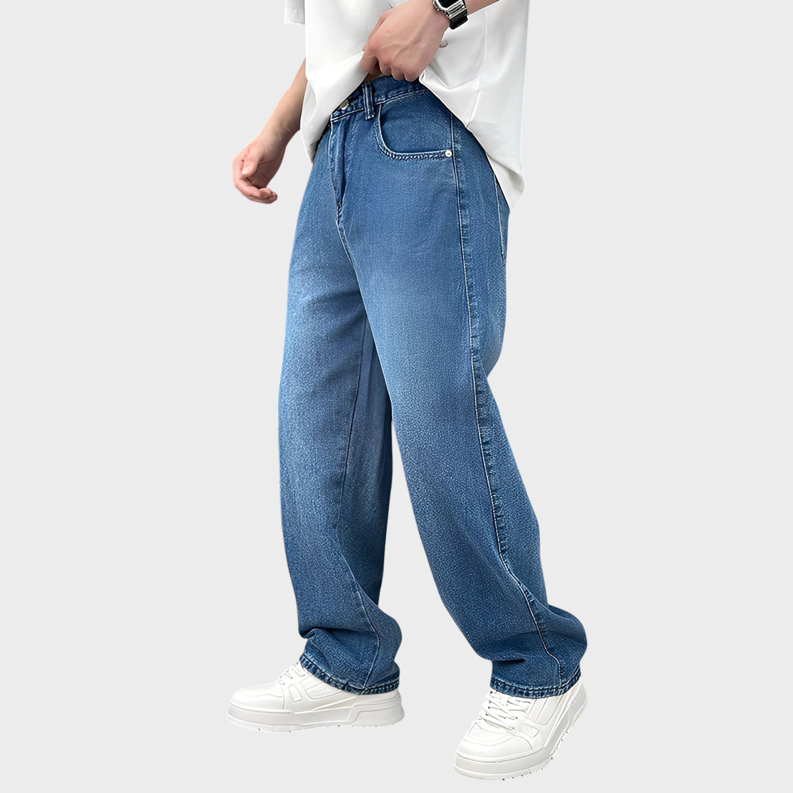 Wendell - Jeans mit weitem Bein