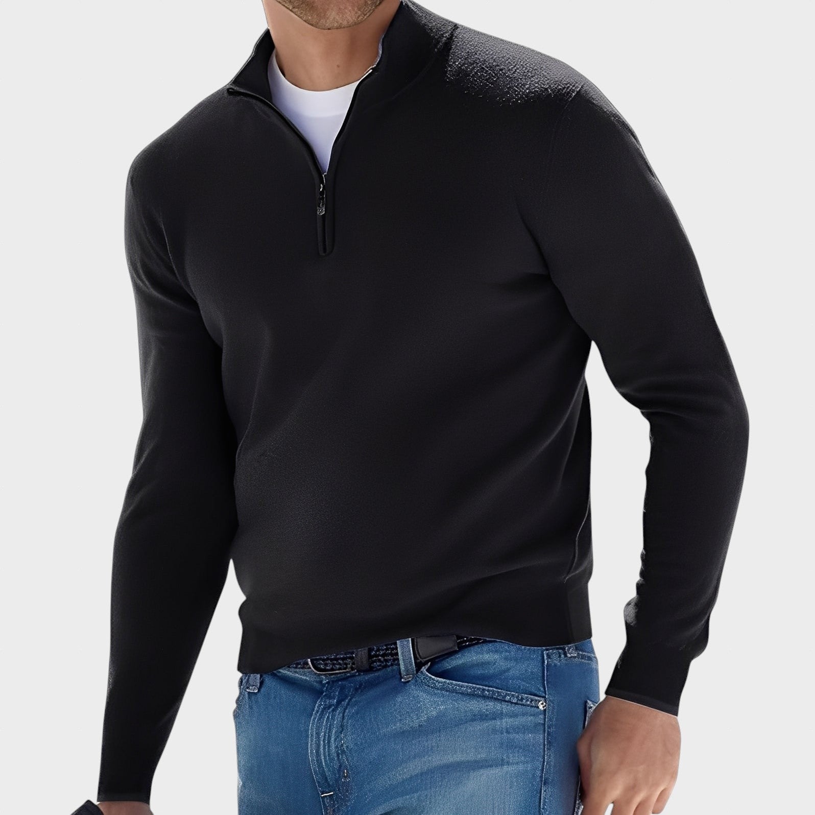Zayne - Casual Pullover mit Reißverschluss