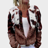 Sara - Herbstlicher Blumen-Kardigan