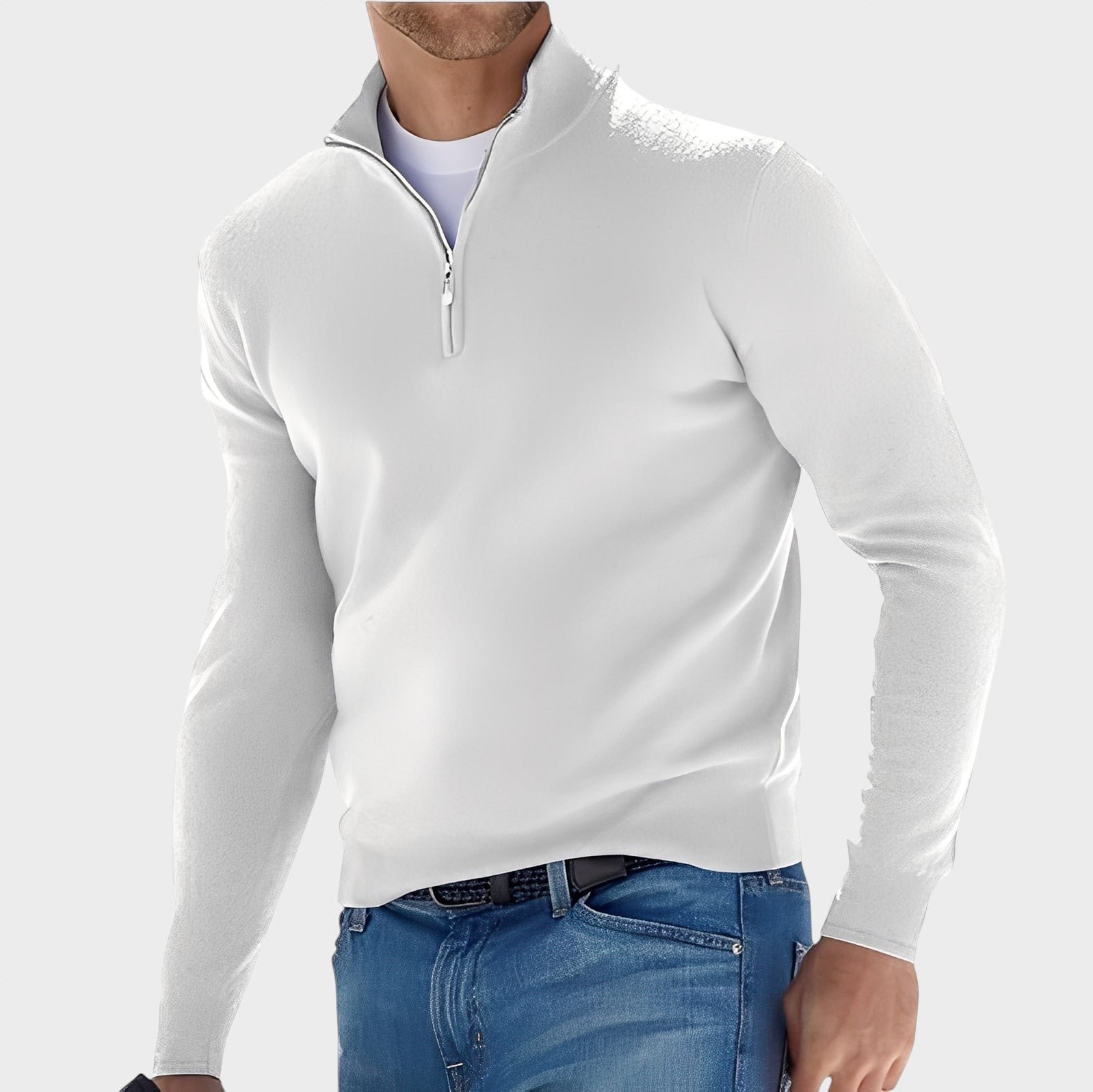 Zayne - Casual Pullover mit Reißverschluss