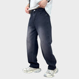 Wendell - Pantaloni de tip jeans cu cracii largi