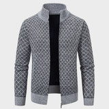 Gerald - Moderne Jacke mit Karomuster und Reißverschluss