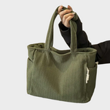 Amalija – Gestreifte Tasche mit Details aus Seil