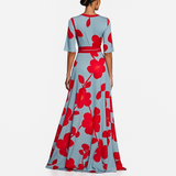 Petra - Blumen Maxi Kleid