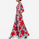 Petra - Blumen Maxi Kleid