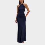 Milica - Slinky Halter Maxi Kleid