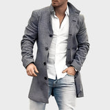 Luke - Palton lung elegant din tweed