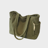 Amalija – Gestreifte Tasche mit Details aus Seil