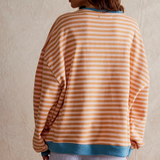 Mana | Gestreifter Oversize-Pullover