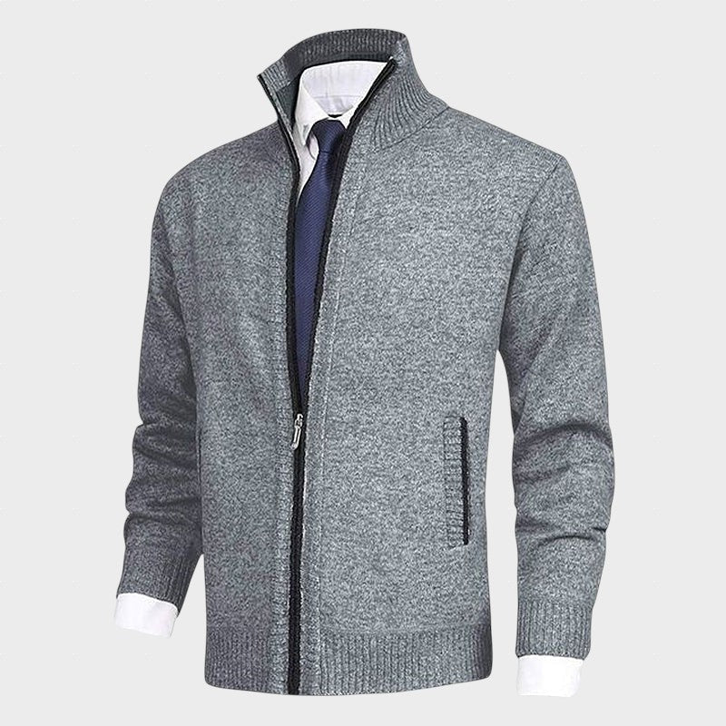 Saber – Cardigan mit hohem Kragen