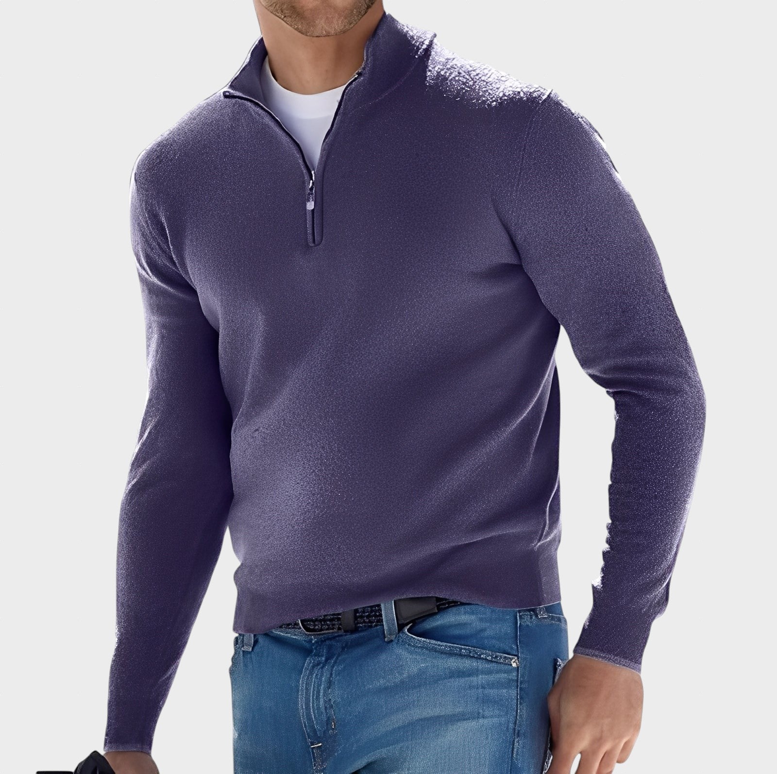 Zayne - Casual Pullover mit Reißverschluss