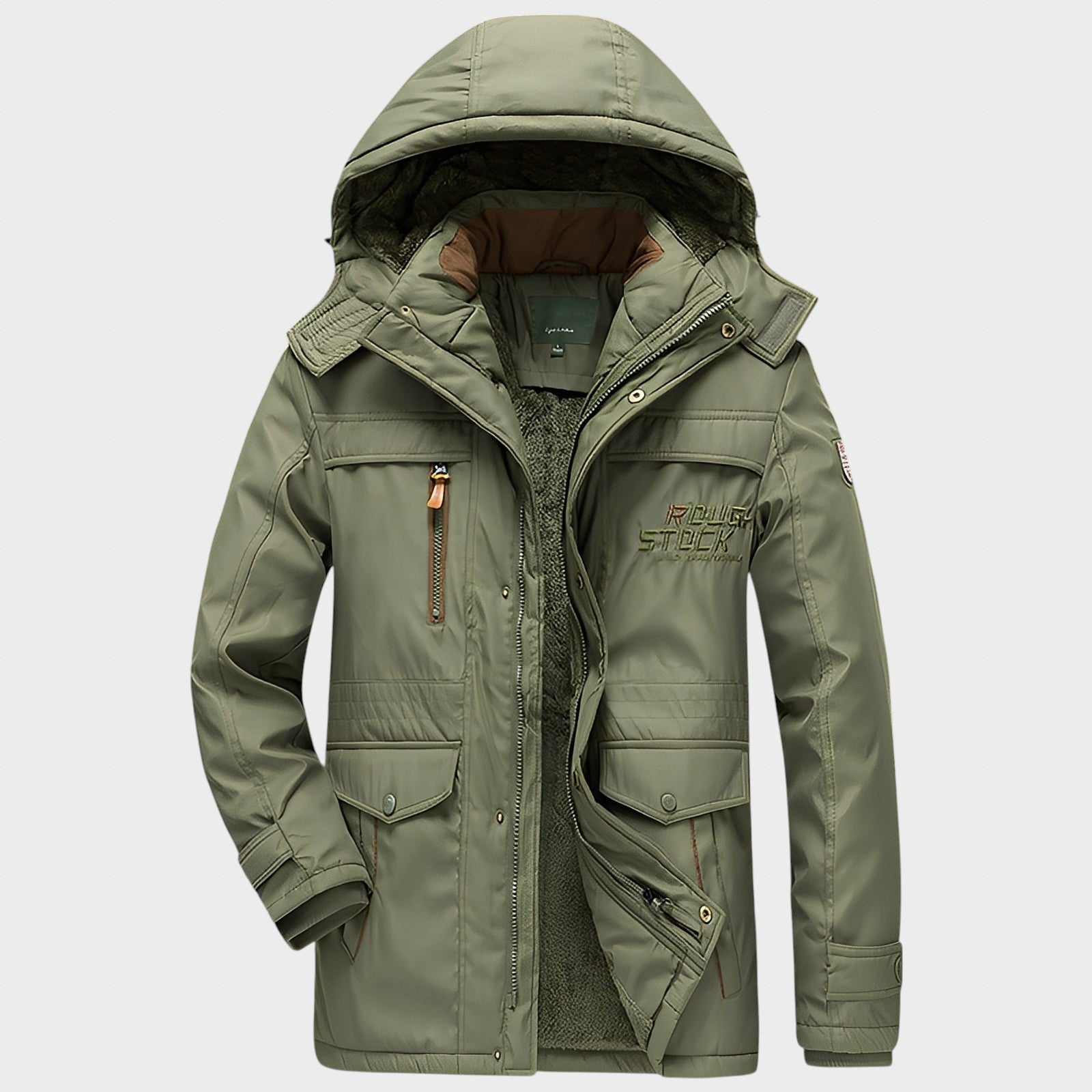 Roydon - Warme Winterjacke mit Taschen