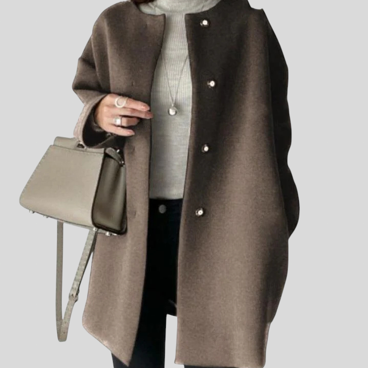 Lia – Eleganter Mantel im Geraden Schnitt