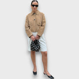 Naomi – Geacă elegantă din suede cu croi clasic