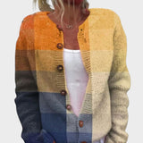 Marijana - Herbstlicher Blumen-Kardigan