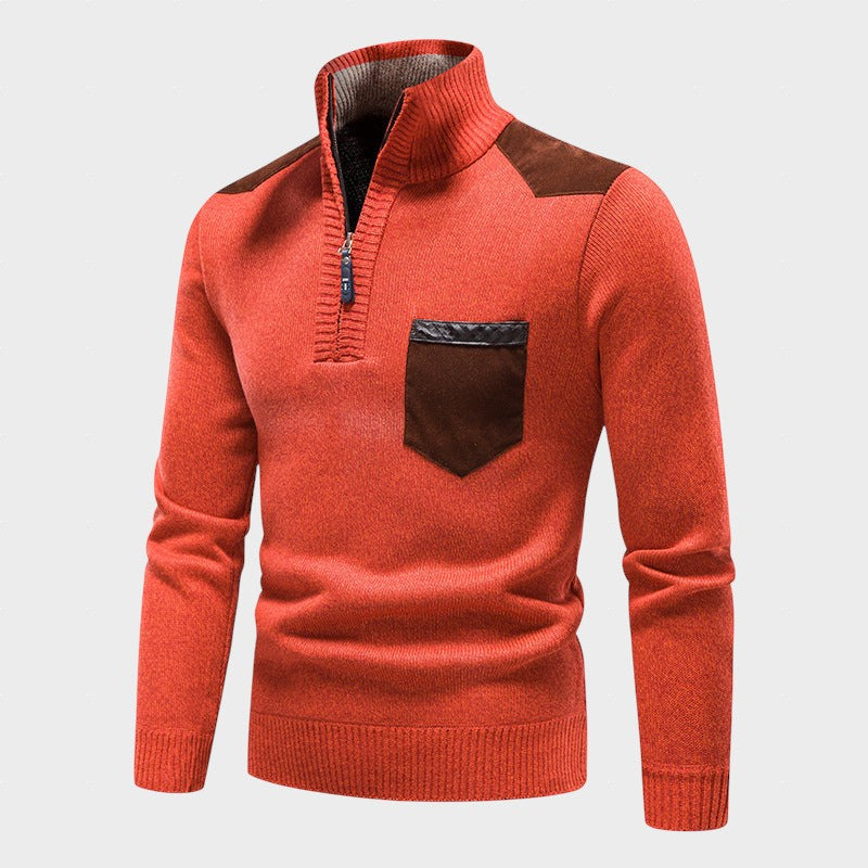 Rayne - Eleganter Pullover mit Reißverschluss und Tasche