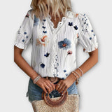 Hermina - Bluse mit V-Ausschnitt