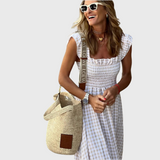 Anđela | Karierte Kleid