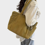 Amalija – Gestreifte Tasche mit Details aus Seil