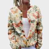 Bojana - Cardigan Blumen Herbst