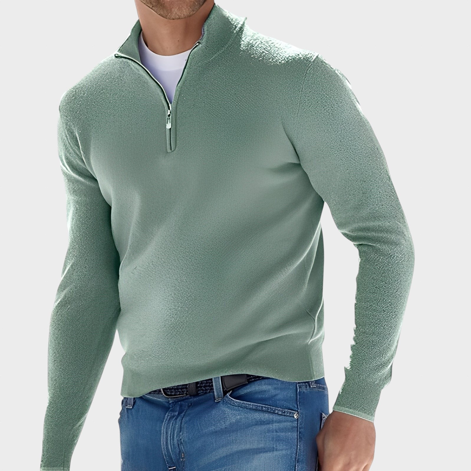 Zayne - Casual Pullover mit Reißverschluss