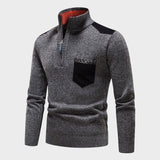 Rayne - Eleganter Pullover mit Reißverschluss und Tasche