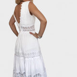 Elena - Elegantes Spitzenkleid mit V-Ausschnitt