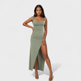 Constança - Langes Kleid mit offenem Rücken