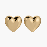 Herzförmige große Ohrringe