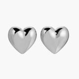 Herzförmige große Ohrringe