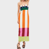 Marta - Lange Kleid in mehreren Farben im bengalischen Stil