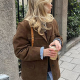 FIORA - Sacou din Suede