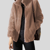 Marry - Mekana Fleecejacke mit Hohem Kragen