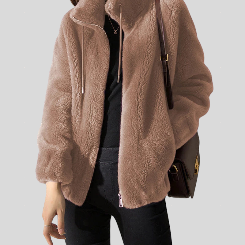 Marry - Mekana Fleecejacke mit Hohem Kragen