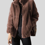 Marry - Mekana Fleecejacke mit Hohem Kragen