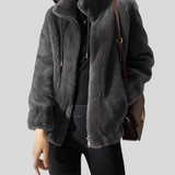 Marry - Mekana Fleecejacke mit Hohem Kragen