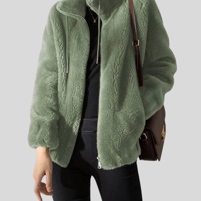 Marry - Mekana Fleecejacke mit Hohem Kragen