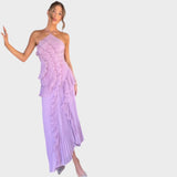 Ema - Langes Kleid mit Volants