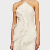 Ema - Langes Kleid mit Volants