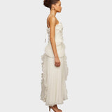 Ema - Langes Kleid mit Volants