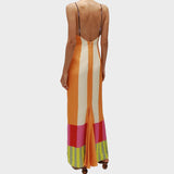 Marta - Lange Kleid in mehreren Farben im bengalischen Stil