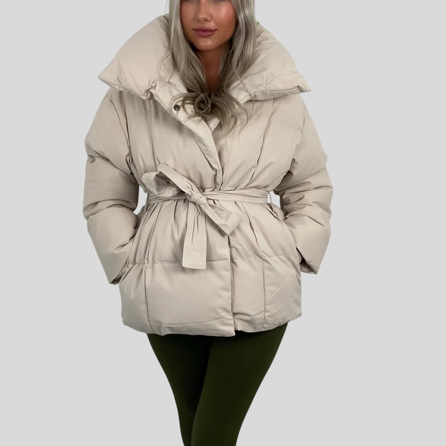 Karly – Puffjacke mit Gürtel