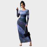 Antonija - Lange Kleid mit langen Ärmeln