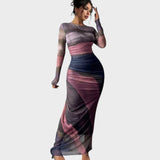 Antonija - Lange Kleid mit langen Ärmeln