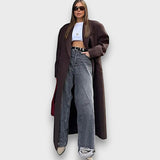 Oslaine – Palton din lână maximalist cu siluetă masculină