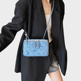 Ksenija - Denim Blumen Tasche