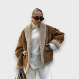 Gina – Geacă caldă cu căptușeală din pluș