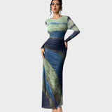 Antonija - Lange Kleid mit langen Ärmeln